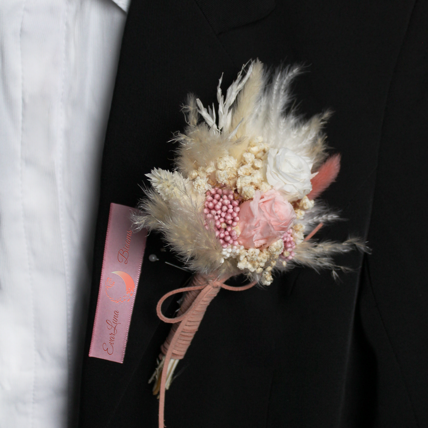 Pampas grass bouquet, pink mini bouquet