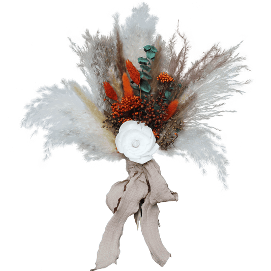 Pampas grass bouquet, terracotta small bouquet