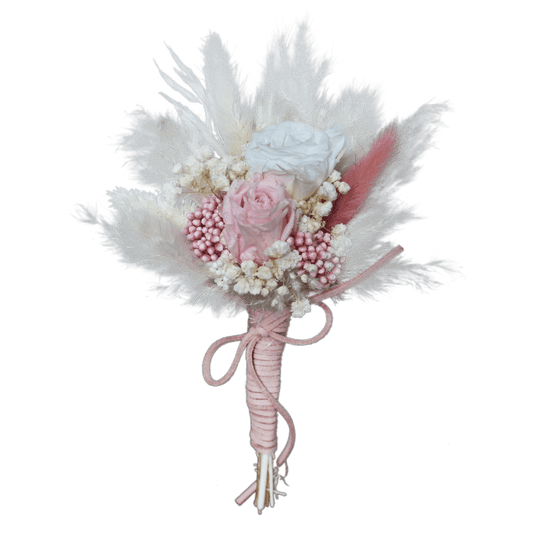 Mini Bouquet Romantic Wedding Brooch Corsage Pampas Grass Bouquet