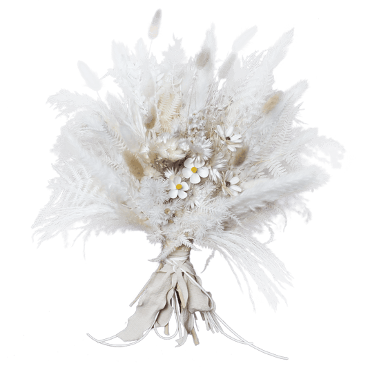 Pampas grass bouquet, white large vase bouquet