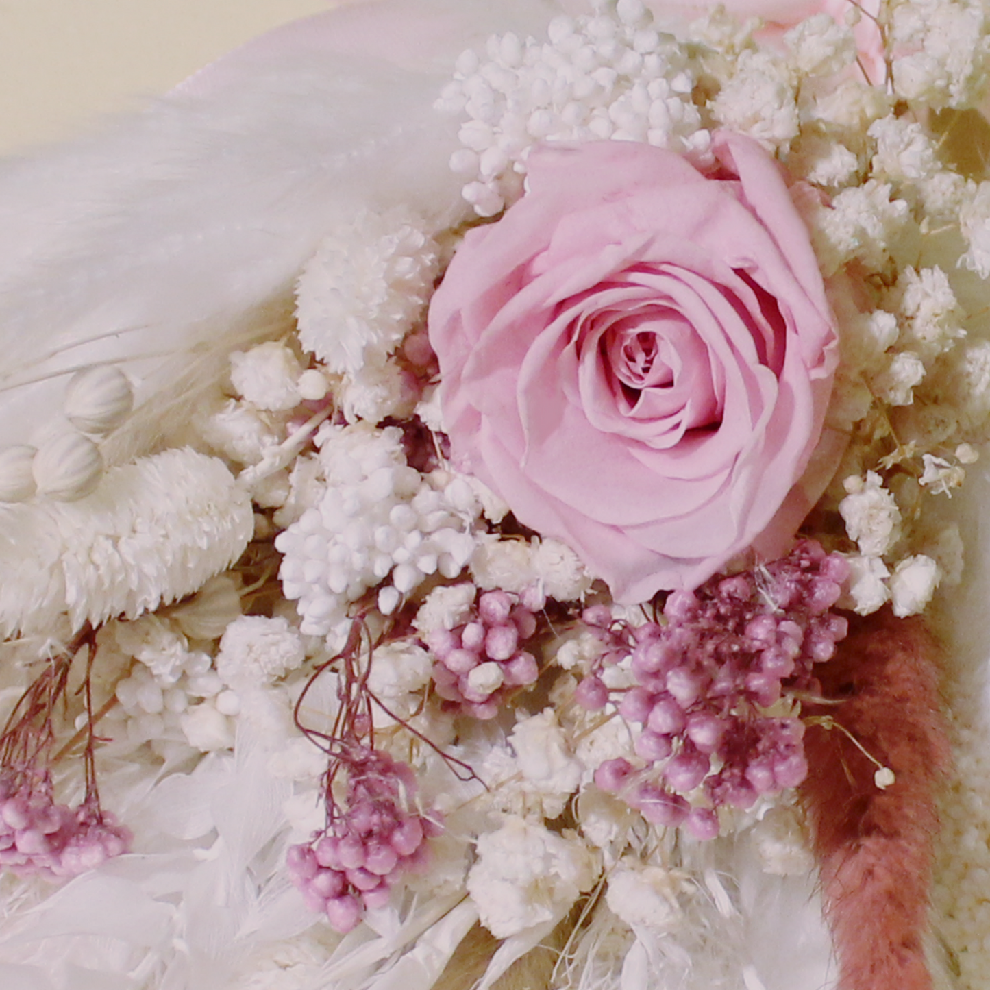 Pampas grass bouquet, pink small bouquet