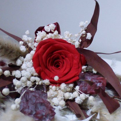 Pampas grass bouquet, purple small bouquet