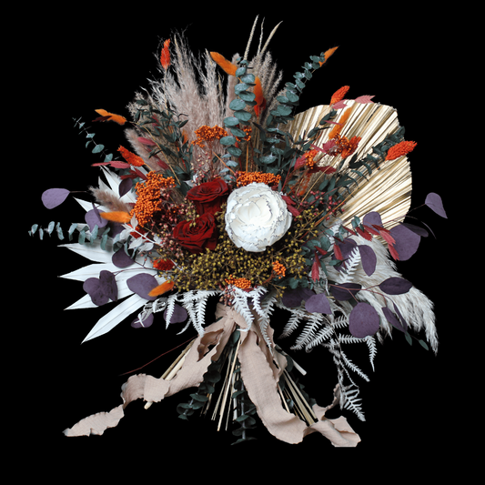 Pampas grass bouquet, terracotta large vase bouquet