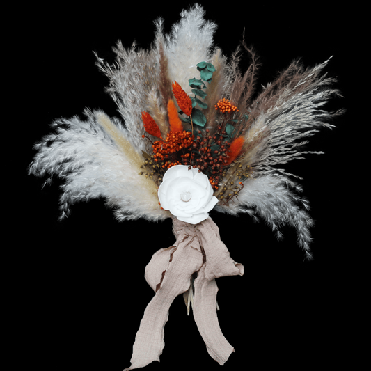 Pampas grass bouquet, terracotta small bouquet