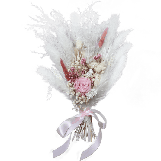 Pampas grass bouquet, pink small bouquet