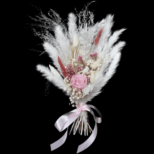 Pampas grass bouquet, pink small bouquet