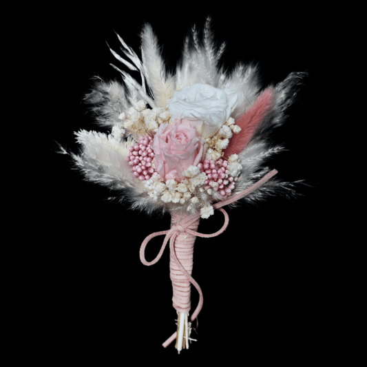 Pampas grass bouquet, pink mini bouquet